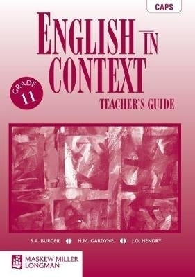 English in Context Gr 11 (Teachers Guide) (Caps)