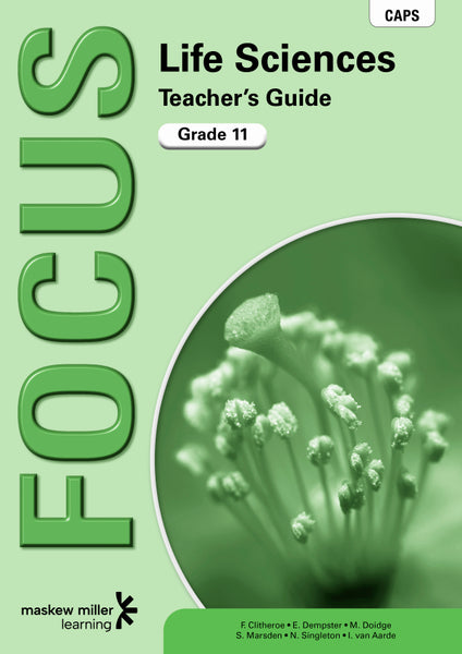 Focus Life Sciences Gr 11 (Teachers Guide) EPDF Perpetual Licence (Caps Aligned)