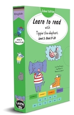 Learn to Read With Tippie the Elephant (Level 5 Book 11 to 20) (Boxset) (School Edition)