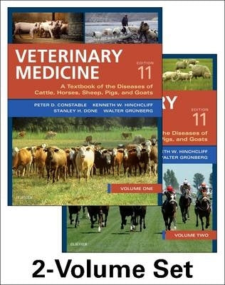 Veterinary Medicine a Textbook of the Diseases of Cattle Horses Sheep Pigs and Goats (Set of 2 Volu