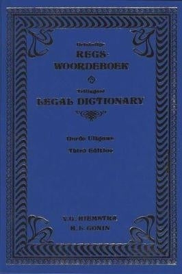 Drietalige Regswoordeboek/Trilingual Legal Dict (H/C)