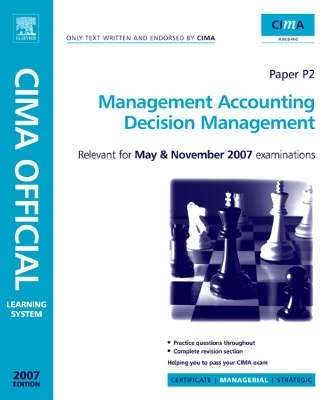 Cima Learning System Management Accounting Decision Management
