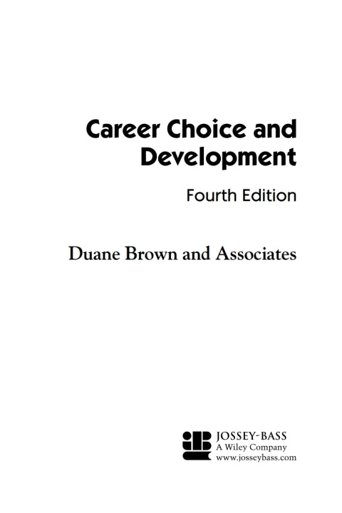 Career Choice and Development