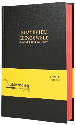 Sizulu 1959 Complete Bible Medium Size Black Hardcover Red Edged