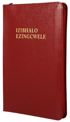 Xhosa 1975 Medium Bible Luxury Red Gilt Edged Zip (Bonded Leather)
