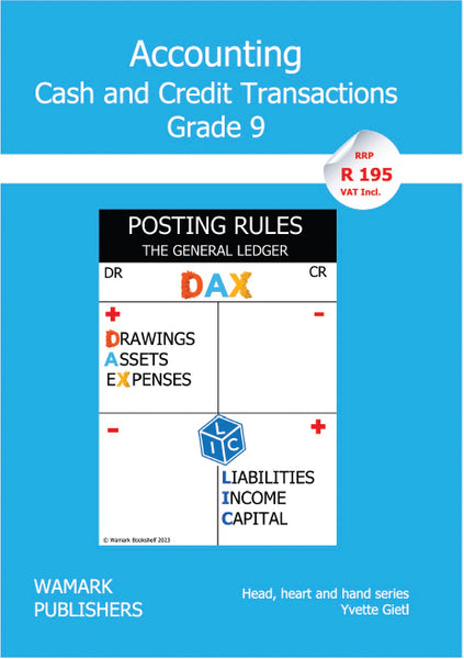 Accounting Cash and Credit Transactions Gr 9 (Licence 365 Days Only)