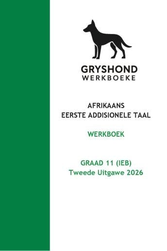 Gryshond Afrikaans Gr 11 (Werkboek) 2026