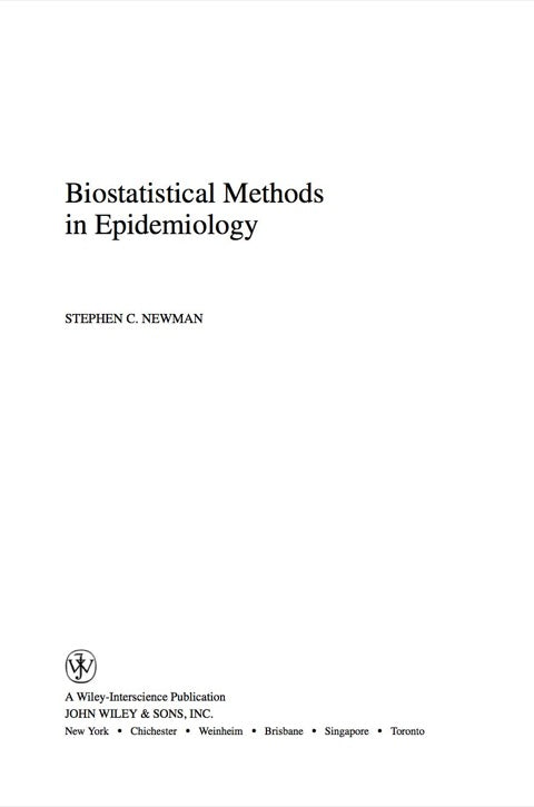 Biostatistical Methods in Epidemiology