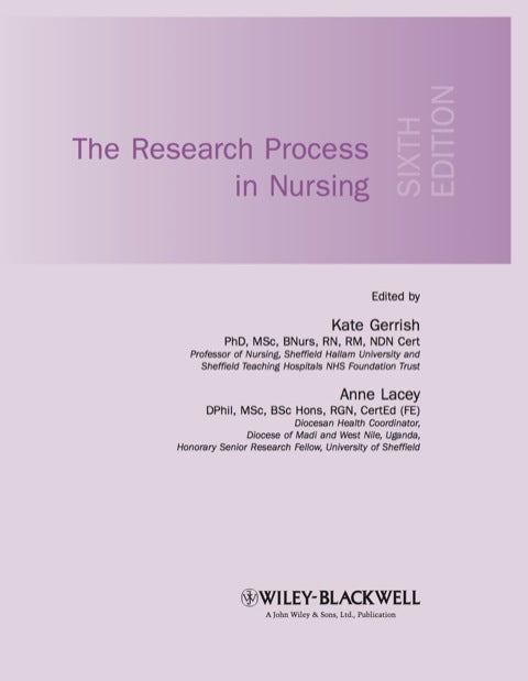 Research Process in Nursing
