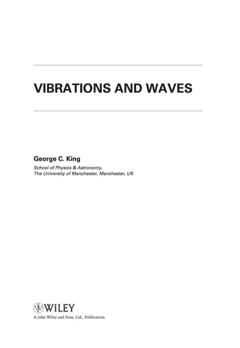 Vibrations and Waves