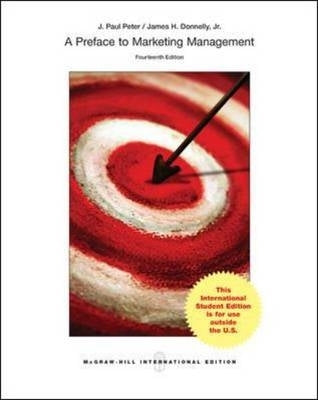 Preface to Marketing Management(Ref Isbn 9781260287257)