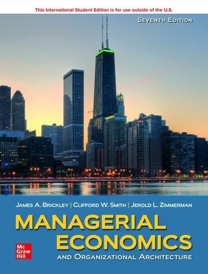 Managerial Economics and Organizational Architecture (Ise)