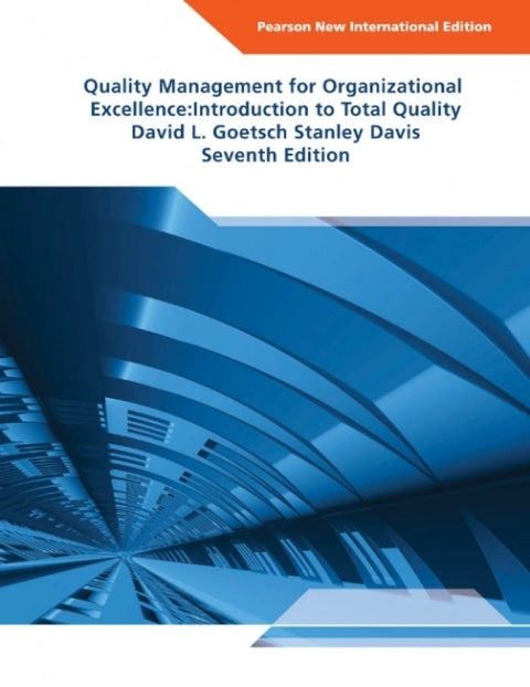 Quality Management for Organizational Excellence Introduction to Total Quality