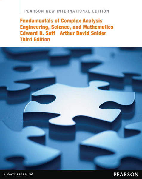 Fundamentals of Complex Analysis With Applications to Engineering, Science, and Mathematics Pears