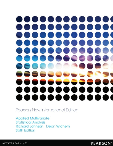 Applied Multivariate Statistical Analysis