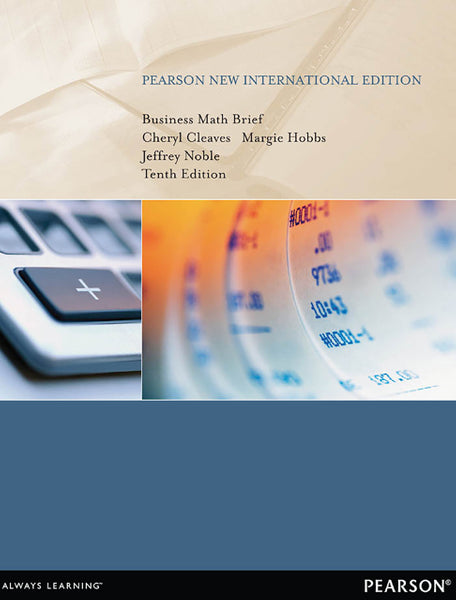 Business Math Brief Pearson New International Edition