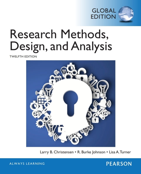Research Methods Design and Analysis (Global Edition)