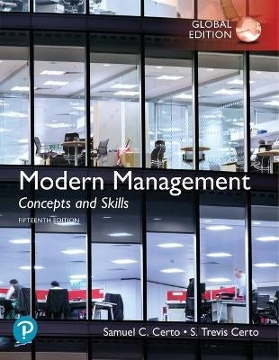 Modern Management Concepts and Skills