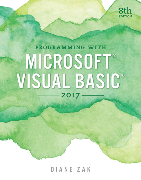 Programming With Microsoft Visual Basic 2017
