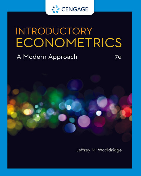 Introductory Econometrics a Modern Approach