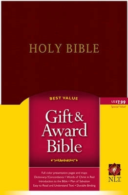 Nlt Gift and Award Bible Burgundy