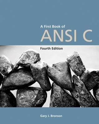 First Book of Ansi C