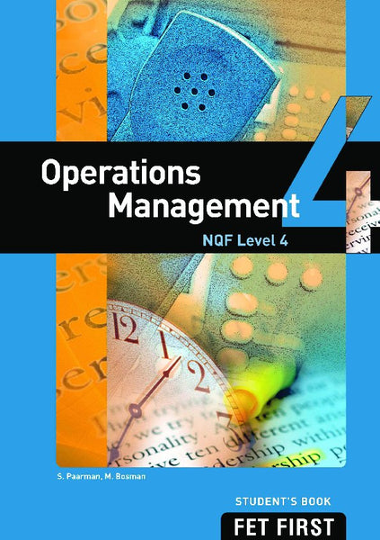 TVET First Operations Management NQF Level 4 Sb