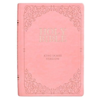 Bible (Kjv Full Size Giant Print Indexed Pink) (Imitation Leather)
