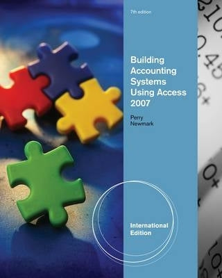 Building Accounting Systems Using Access (I/E)