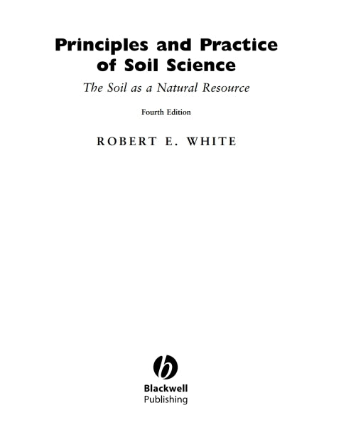 Principles and Practice of Soil Science the Soil As a Natural Resource