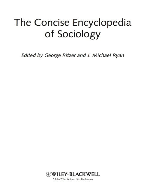 Concise Encyclopedia of Sociology