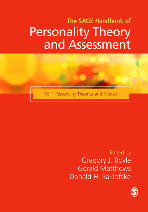 Sage Handbook of Personality Theory and Assessment Personality Theories and Models