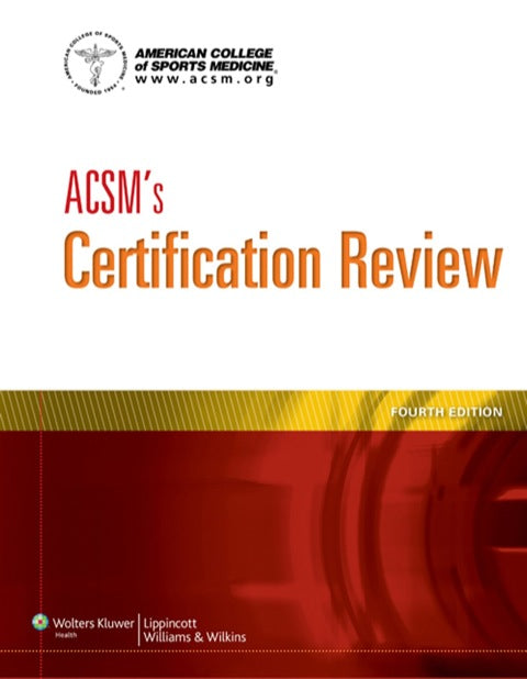 Acsms Certification Review