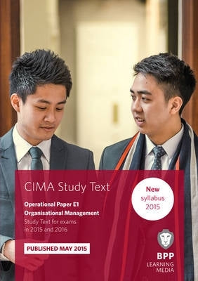 Cima E1 Organisational Management (Study Text)