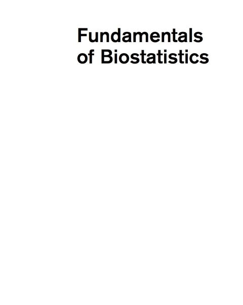 Fundamentals of Biostatistics
