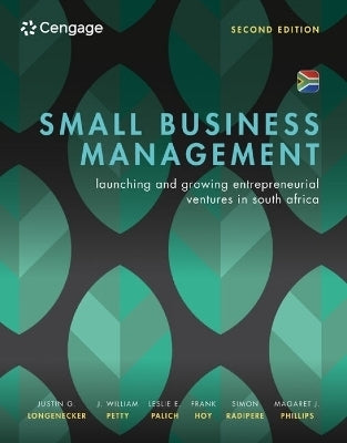 Small Business Management Launching and Growing Entrepreneurial Ventures in SA