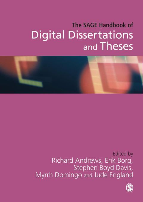 Sage Handbook of Digital Dissertations and Theses