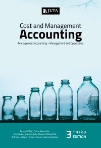 Cost and Management Accounting Management and Operations (Refer 9781485160526)