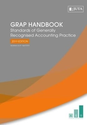 Grap Handbook 2019 Standards of Generally Recognised Accounting Practice