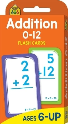 School Zone Addition 0 to 12 Flash Cards