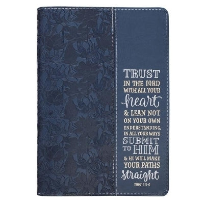 Trust in the Lord Classic Journal Navy Blue