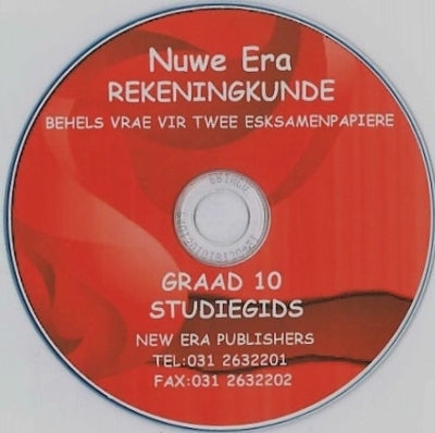 Nuwe Era Rekeningkunde Gr 8 (Leerders Boek) (Onderwysersgids) (Oefening Boek) (Cd Only)