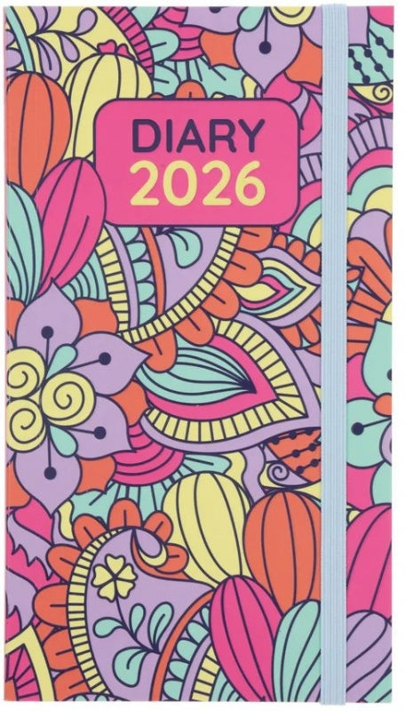 2026 Pocket Diary Daily Planner Bright Patter (Pb)