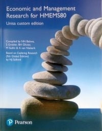 Economic and Management Research for Hmems80 (Unisa Custom Edition)