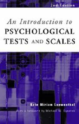 Intro to Psychological Tests and Scales