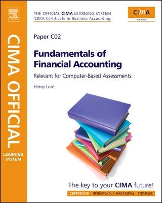 Cima Official Learning System Fundamentals of Financial Accounting