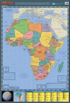 Wall Chart Africa Political