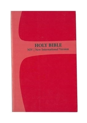 Niv Outreach Bible Cherry Red Cross Design