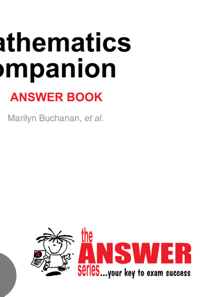 Answer Series Gr 8 Mathematics Companion Answer Book Caps (Study Guide)