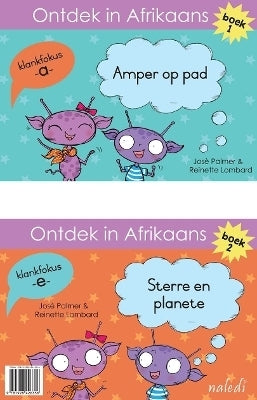 Amki En Zanda Afrikaanse Leesreeks Amper Op Pad (A Klank) En Sterre En Planete (E Klank)